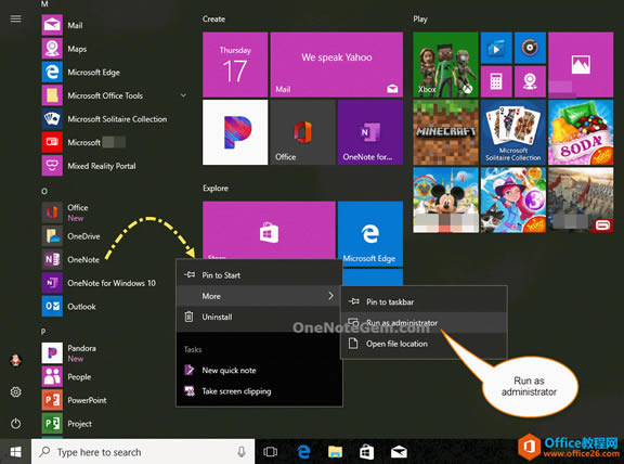 \ Windows T޴_ OneNote?