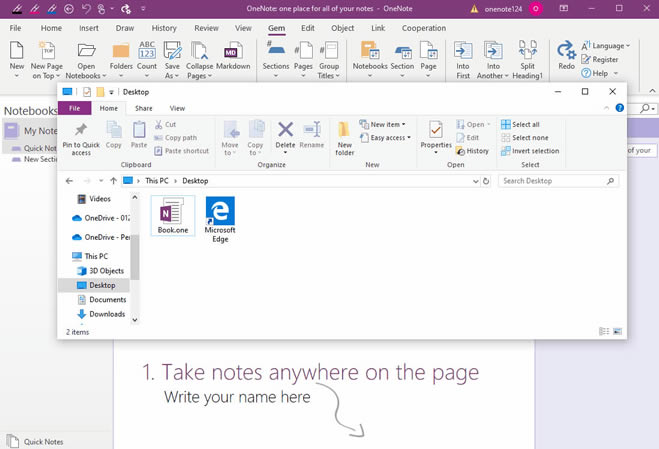 δ_һ Windows ļA΂ OneNote Pӛ