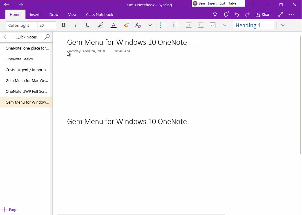 ׌ OneNote Լϲgĸʽ@ʾ