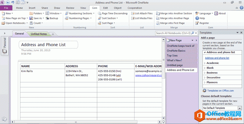 OneNote ΰbdģ