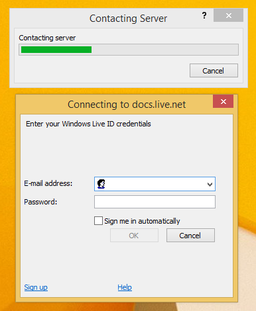 OneNote 2010 ݔ OneDrive ̖