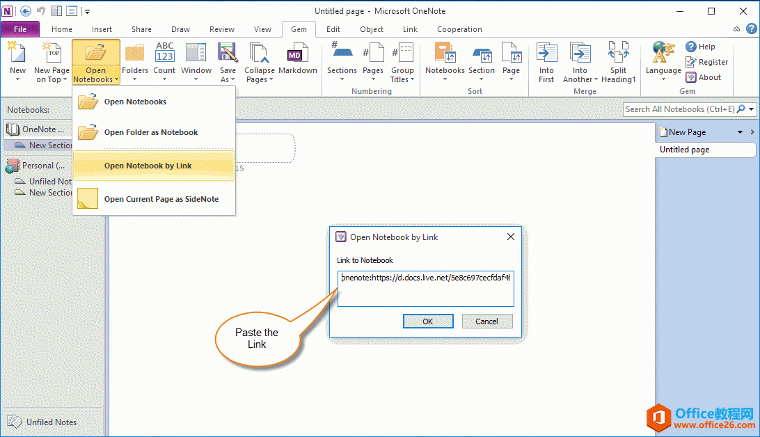 Ñ B:  OneNote 2010 ʹ朽Ӵ_Pӛ