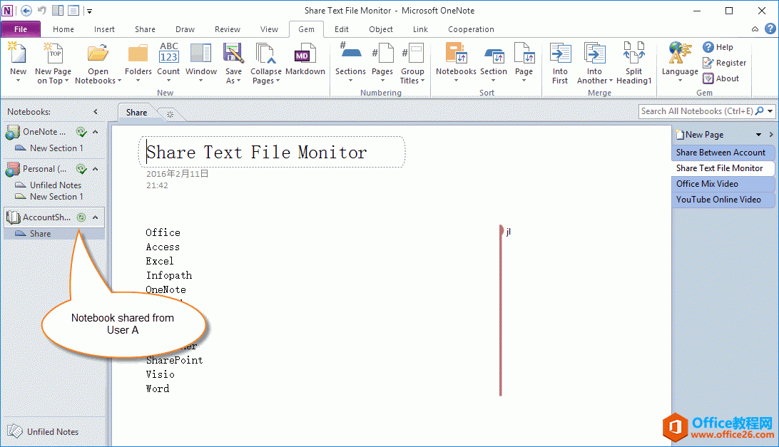 Ñ B:  OneNote 2010 dÑ A ĹPӛ