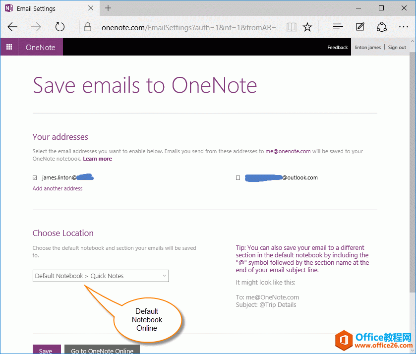 ɶطO me@OneNote.com ĬJPӛ
