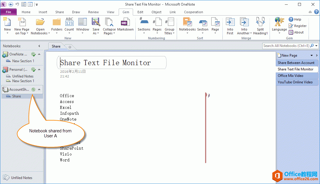 Ñ B:  OneNote 2010 dÑ A ĹPӛ