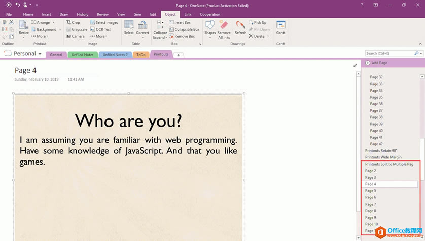 һβü OneNote Ĵӡʽ߅ 
