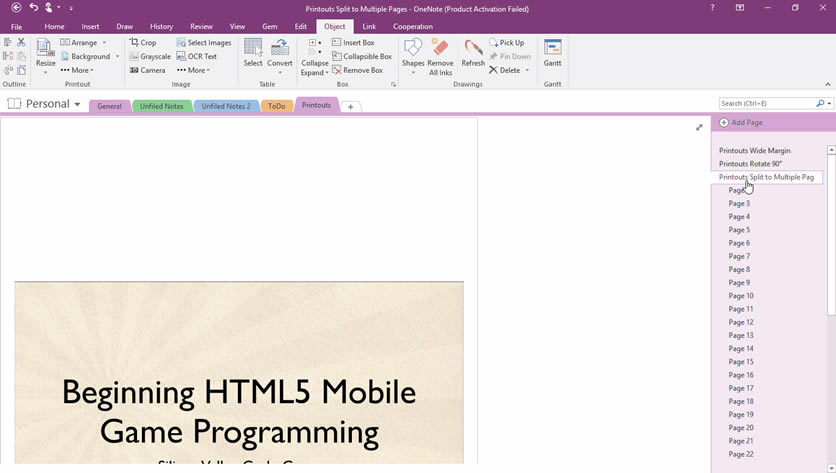 Ό OneNote ΂ PDF ӡʽMDD߅ü