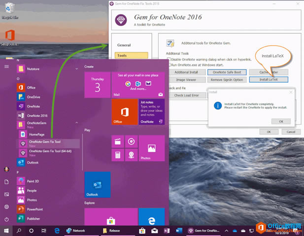  Click-to-Run  OneNote ʹ LaTeX  OneNote ԭWʽ