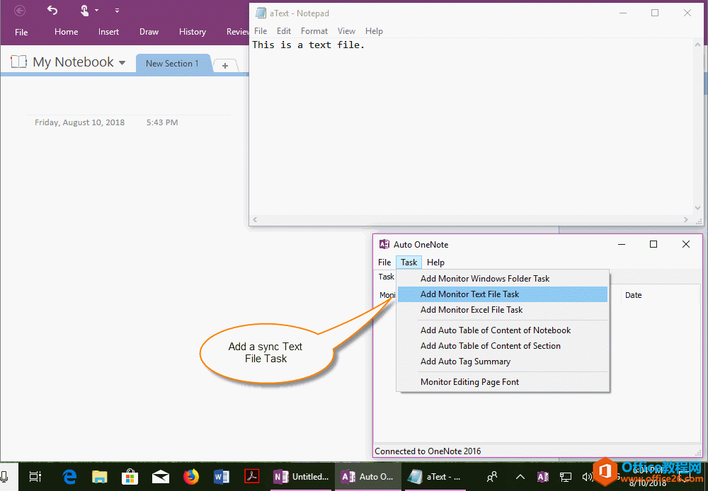 Ԅӳmͬһıļ .txt ăݵ OneNote