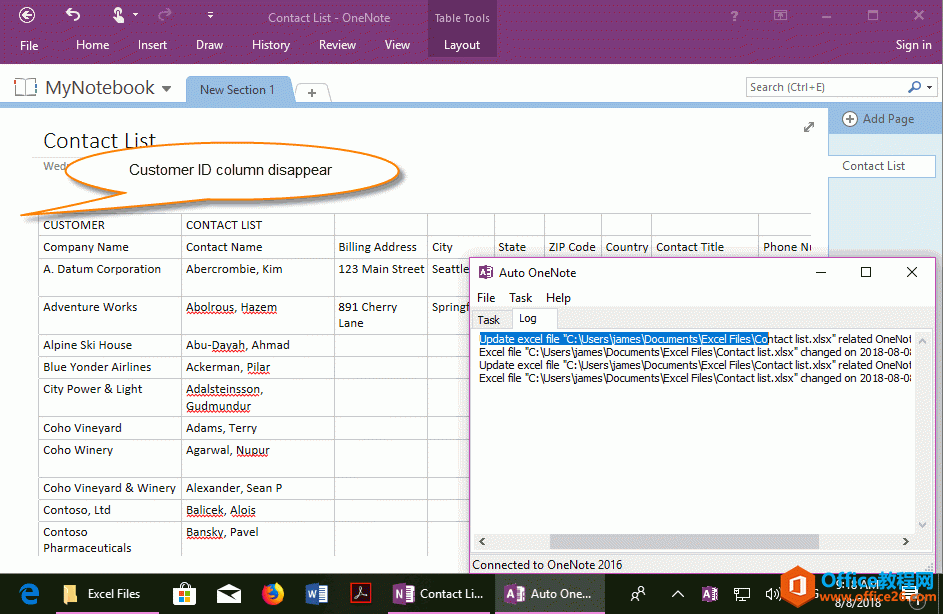 Ԅͬˢⲿ Excel (.xlsx) ļݵ OneNote 