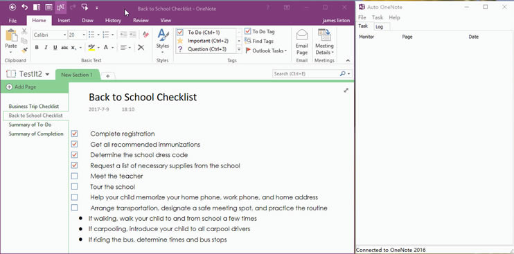 ΄ OneNote ɂ棬քeԄӌrδɵcɵĴk