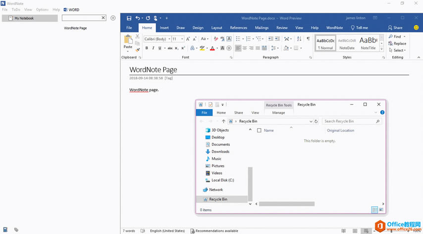 WordNote ʹ Windows ĻվԼĻվ 