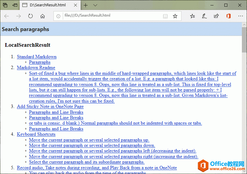  OneNote 棬Y HTML ļ