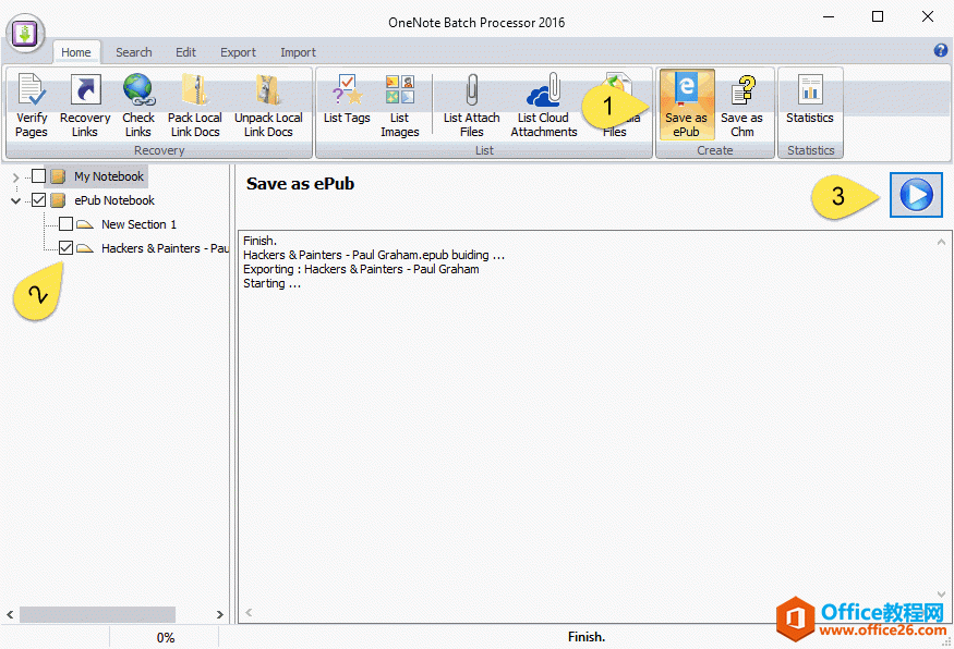 ʹ OneNote Batch  ePub ӕ 
