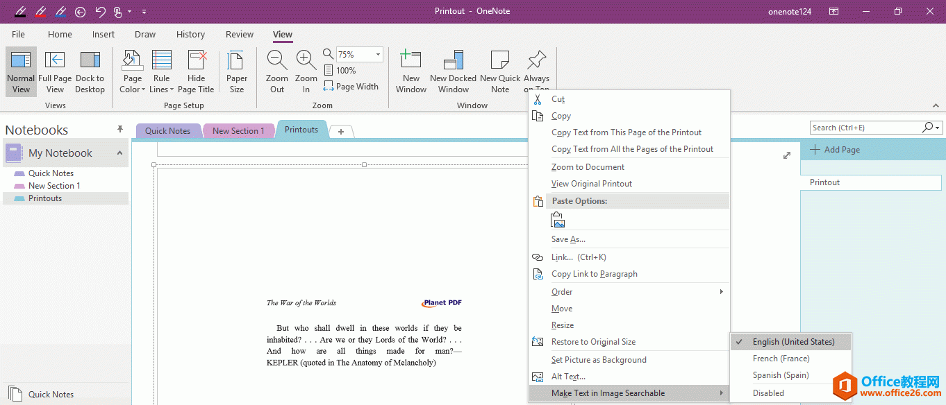 ׌ OneNote ЈDƬM OCRRe