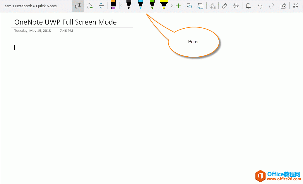 ° OneNote UWP ȫP@ʾϷ