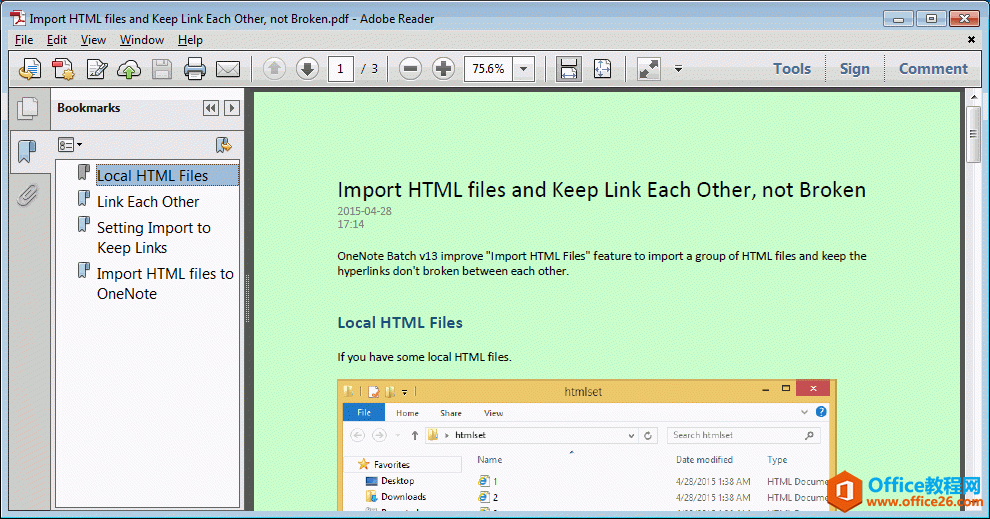 α OneNote  PDF ļԭɫɫ