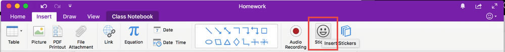 O OneNote for Mac M