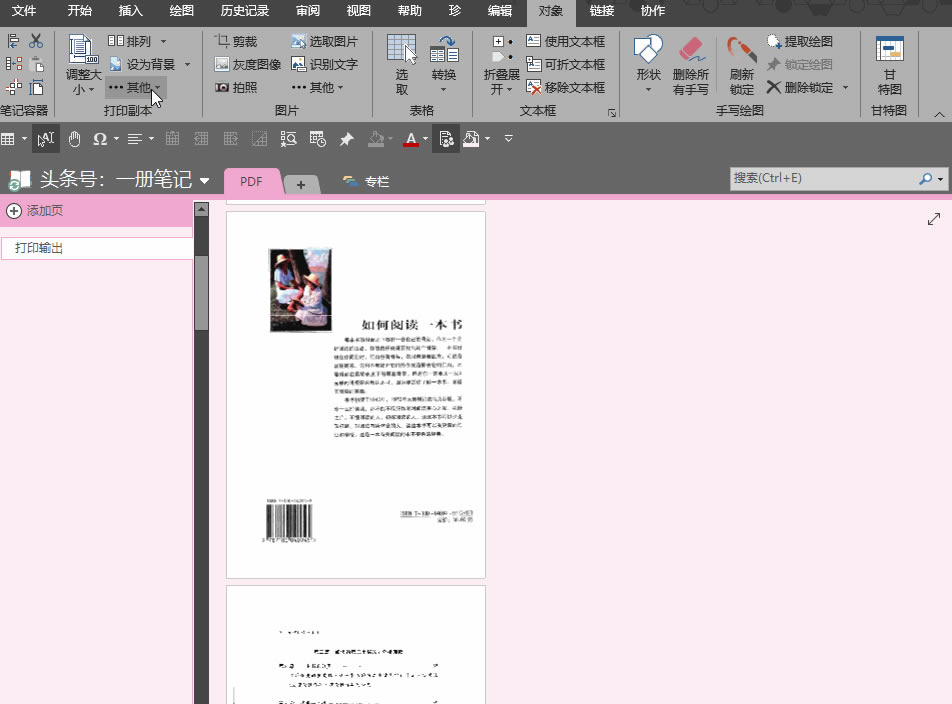 ׌ OneNote ̎PDF