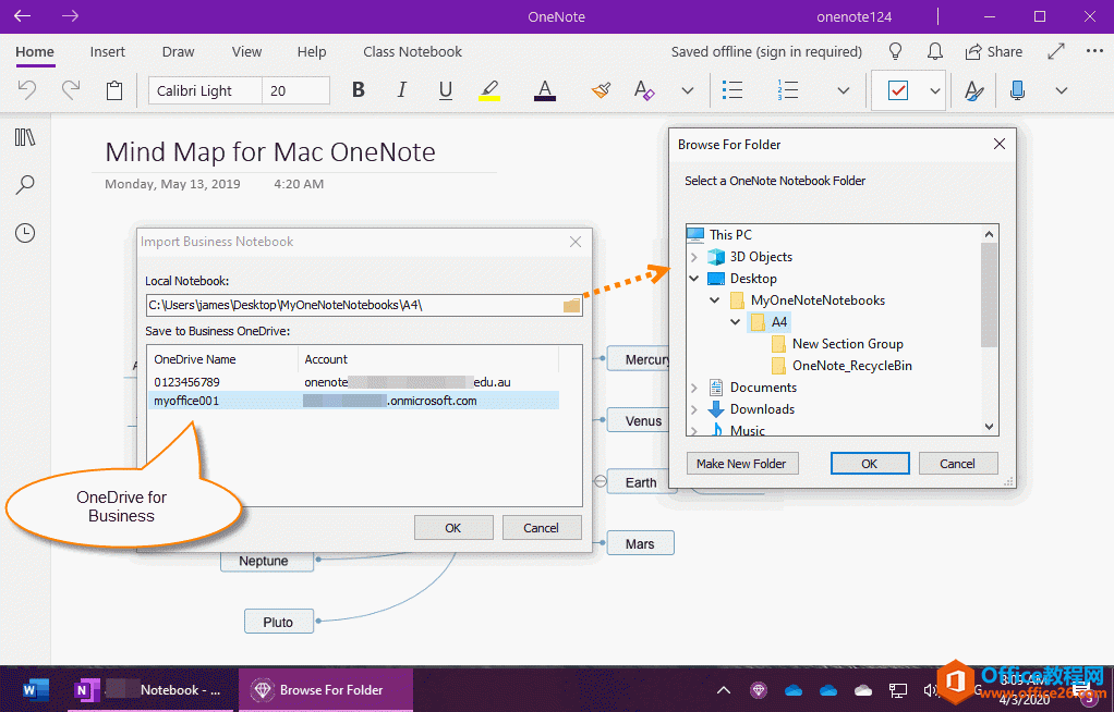 ָ OneNote Pӛ OneDrive