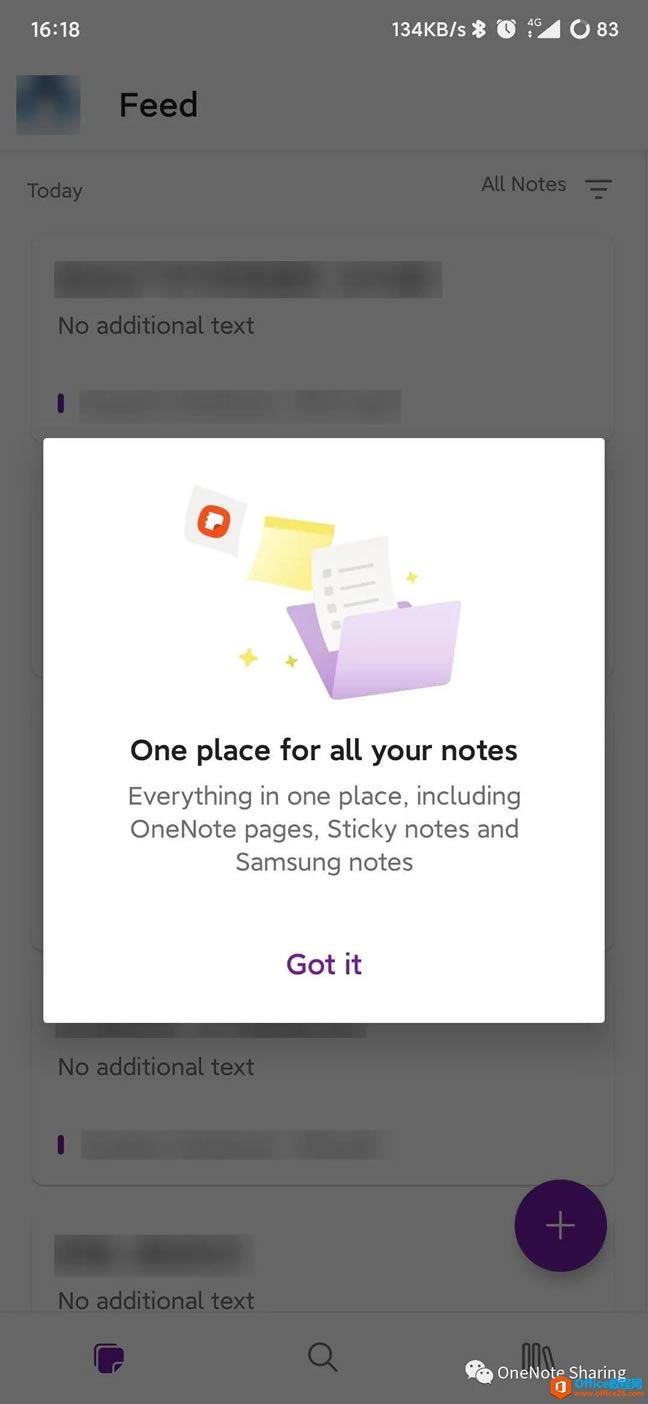 OneNote for Android UIģĬJFeedrg1