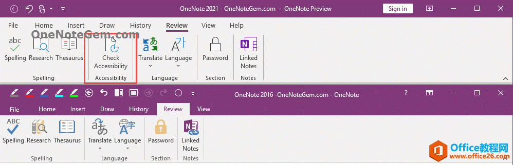 2021 깫 OneNote 2021 (du) OneNote 2016 ӄh¼Ɍ(du)