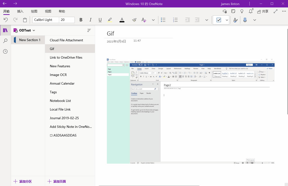 OneNote Ѹٲ鿴 GIF DƬ