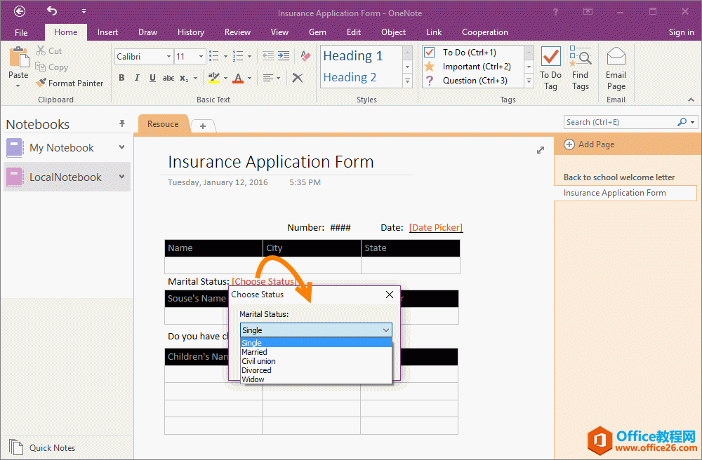  OneNote ЄΕrʹÃݿؼ