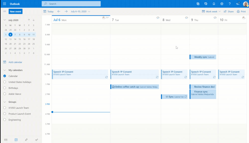 W퓶OutlookFSGoogle Calendar~̖