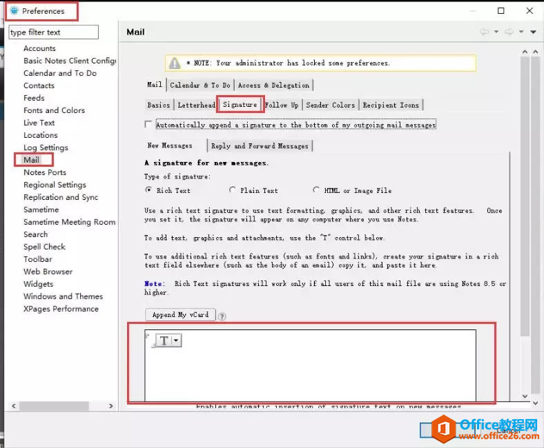 IBM notes Ӻsignature