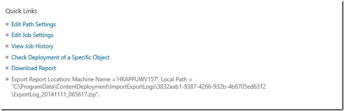 SharePoint  Content Deployment e These columns don&#039;t currently have unique values